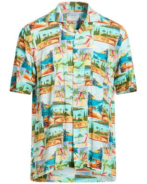 Mirto Azure Shirt Viscose - Blue