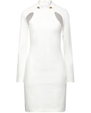 Gaelle Paris Mini Dress Viscose, Polyamide, Elastane, Polyester - White