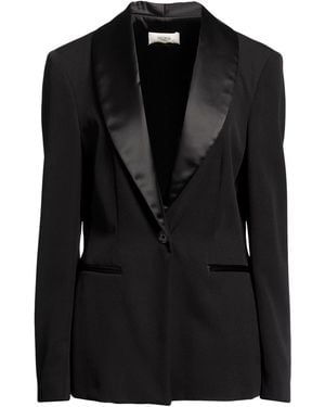 Fracomina Blazer Polyester, Elastane - Black