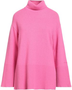 Sundek Goldenwave Fuchsia Turtleneck Wool, Viscose, Polyamide, Cashmere - Pink