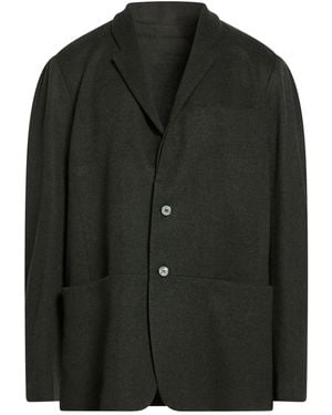 Sease Dark Coat Virgin Wool, Cashmere - Black