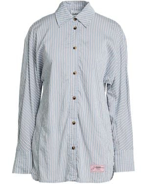 Ganni Sky Shirt Ecovero Viscose, Polyamide - Blue