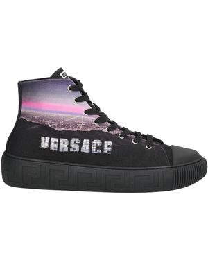 Versace Trainers Textile Fibres - Black