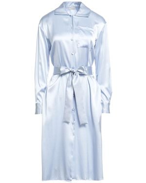 Lardini Sky Midi Dress Silk, Elastane - Blue