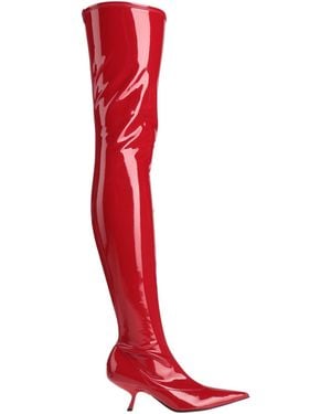 Sergio Rossi Boot Latex - Red