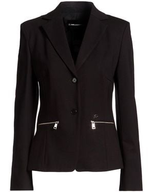 KARL LAGERFELD Blazer Viscose, Polyamide, Elastane - Black