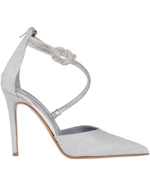 Albano Court Shoes Textile Fibres - White