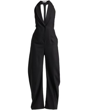 ALESSANDRO VIGILANTE Jumpsuit Virgin Wool, Elastane - Black