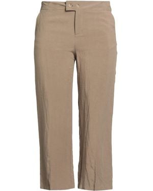 Rossopuro Camel Pants Viscose, Linen - Natural