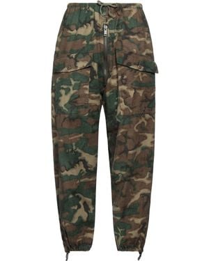 Givenchy Camou Print Cotton Trousers - Green