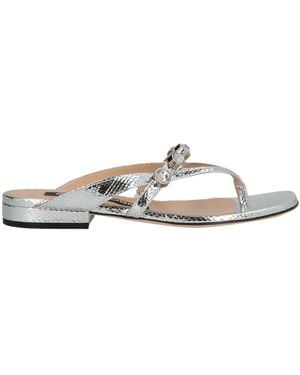 Sergio Rossi Thong Sandal Leather - White