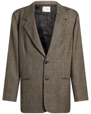 FRAME Sand Blazer Polyester, Viscose, Wool, Elastane - Green