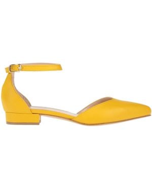 Calpierre Ballet Flats Calfskin - Yellow