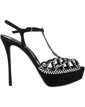 Sergio Rossi Sandals Leather - Black