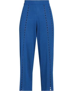 Manila Grace Pants Viscose, Polyester - Blue
