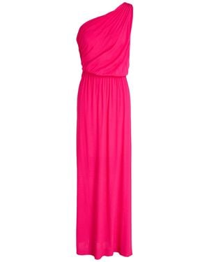 Pinko Fuchsia Maxi Dress Viscose - Pink