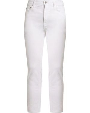Department 5 Trousers Cotton, Elastane - White