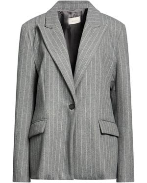 ViCOLO Blazer Polyester, Viscose, Wool - Gray