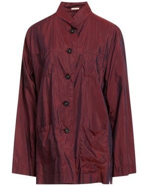 Massimo Alba Burgundy Shirt Cotton, Silk - Purple