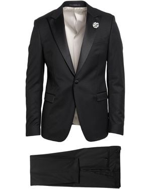 Paoloni Suit Virgin Wool - Black