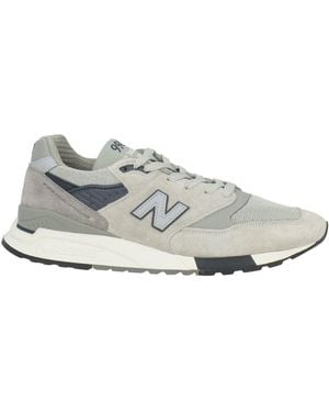 New Balance Sneakers Leather, Textile Fibers - White
