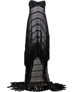 Missoni Maxi Dress Viscose, Metal Fiber - Black
