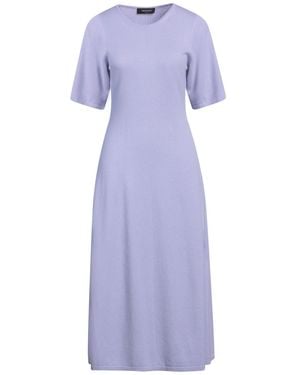 Fabiana Filippi Midi Dress Virgin Wool, Silk, Cashmere - Purple