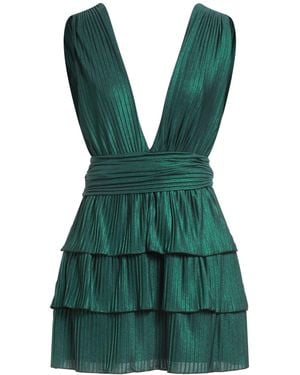 Odi Et Amo Mini Dress Polyester, Elastane - Green