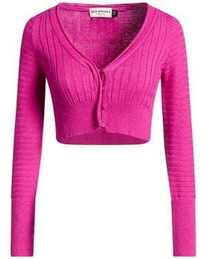 Roy Rogers Cardigan Viscose, Polyester, Polyamide - Pink