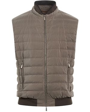 Moorer Veste Sans Manches - Marron