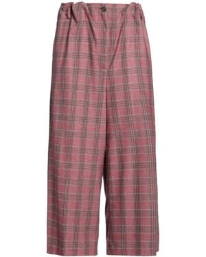 Pinko Trousers Polyester, Acrylic, Wool, Viscose, Elastane - Red