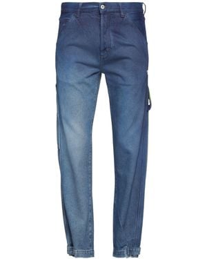 Marcelo Burlon Pantalon en jean - Bleu