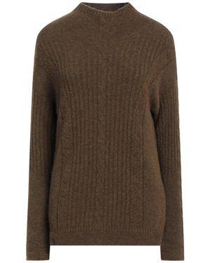 High Military Turtleneck Nylon, Wool, Alpaca Wool, Elastane - Brown