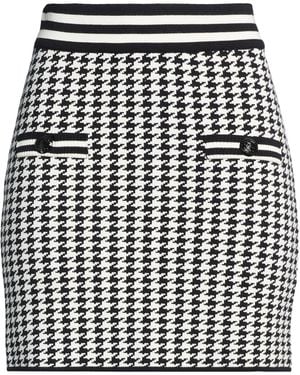Gaelle Paris Mini Skirt Viscose, Acrylic, Elastane - Grey