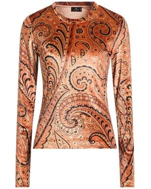 Etro Top Polyester, Elastane - Brown