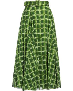 Samantha Sung Maxi Skirt Cotton - Green