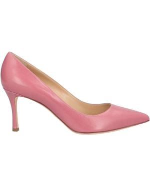 Sergio Rossi Antique Rose Court Shoes Leather - Pink