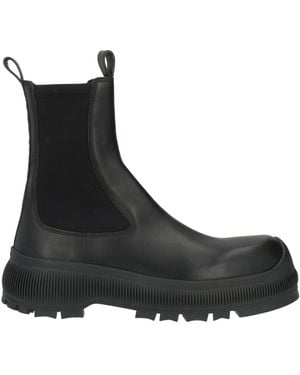 Jil Sander Botines De Caña Alta - Negro