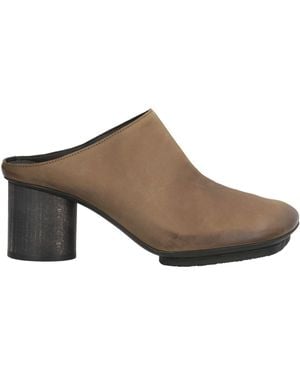 Uma Wang Khaki Mules & Clogs Calfskin - Brown