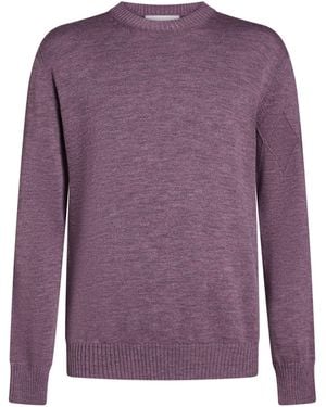 Ballantyne Sweater Wool - Purple
