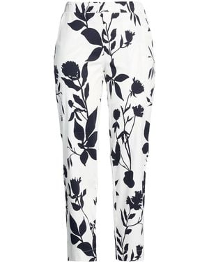 Alpha Studio Trousers Cotton, Elastane - White