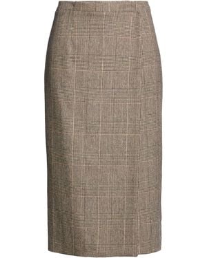 Lardini Midi Skirt Virgin Wool, Polyester, Nylon, Viscose, Rubber - Gray