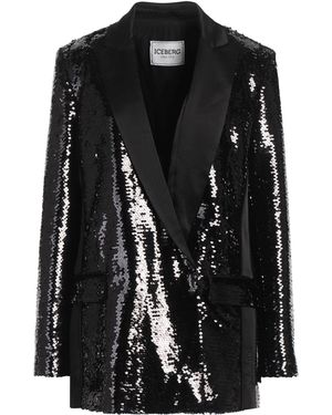 Iceberg Blazer Polyester, Elastane, Acetate - Black