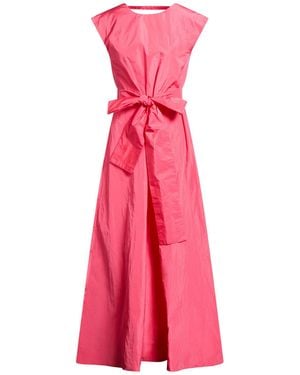 Douuod Fuchsia Maxi Dress Polyester - Pink