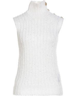 Balmain Col Roulé - Blanc