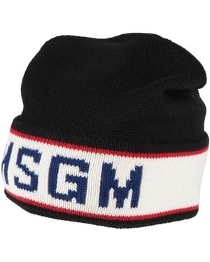 MSGM Hat Wool, Acrylic - Black