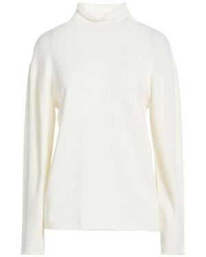 Lardini Turtleneck Wool, Cashmere - White