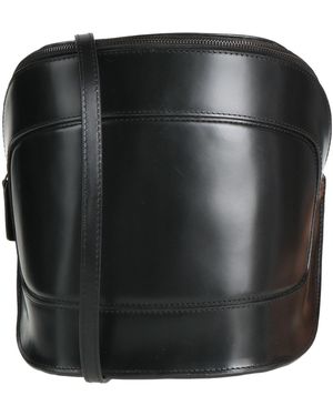 Octogony Cross-Body Bag Leather - Black