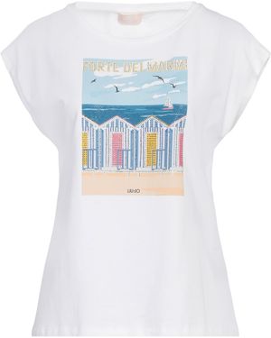 Liu Jo T-Shirt Cotton, Elastane - White