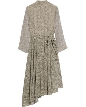 Mikael Aghal Vestido midi - Gris